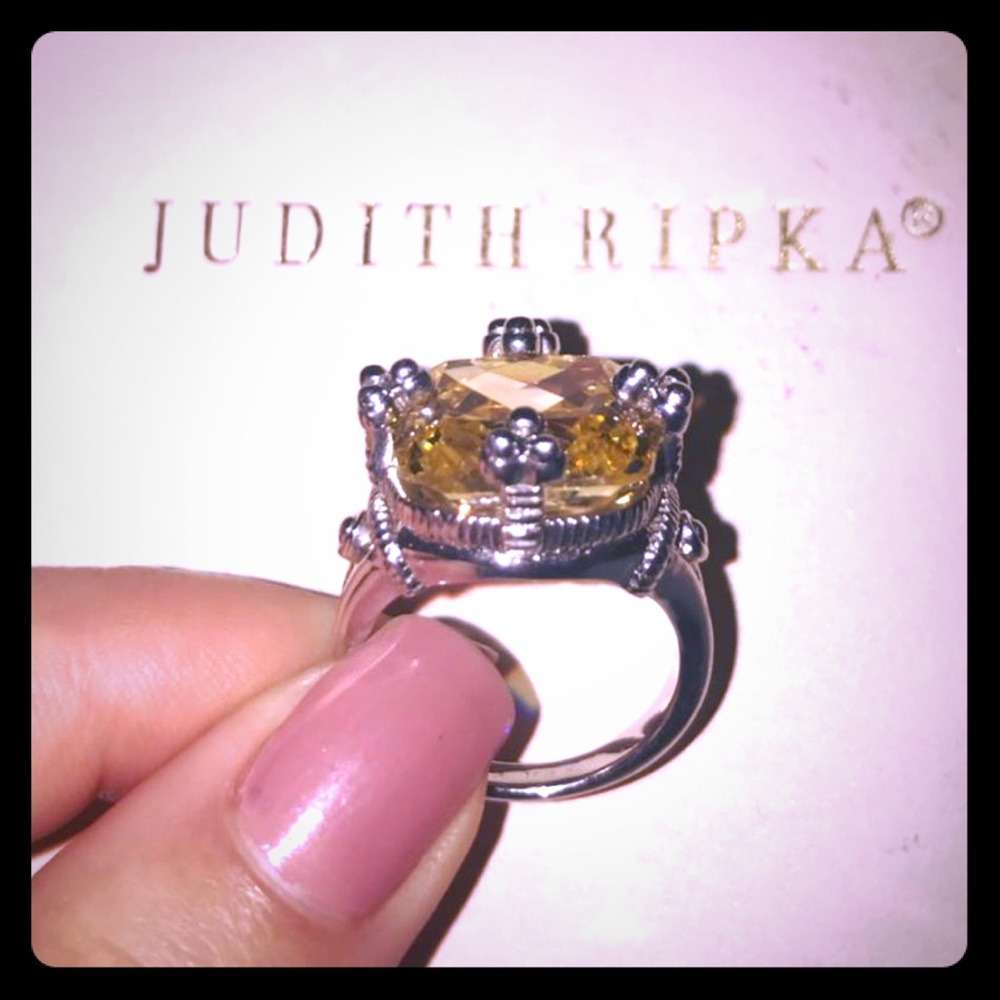 Stunning Yellow Judith Ripka Ring